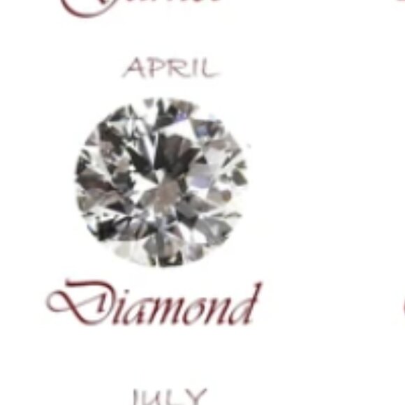 AVON VTG Gold-Tone Teddy Bear Lapel Pin with Heart-Shaped Birthstone (April) - Picture 9 of 9